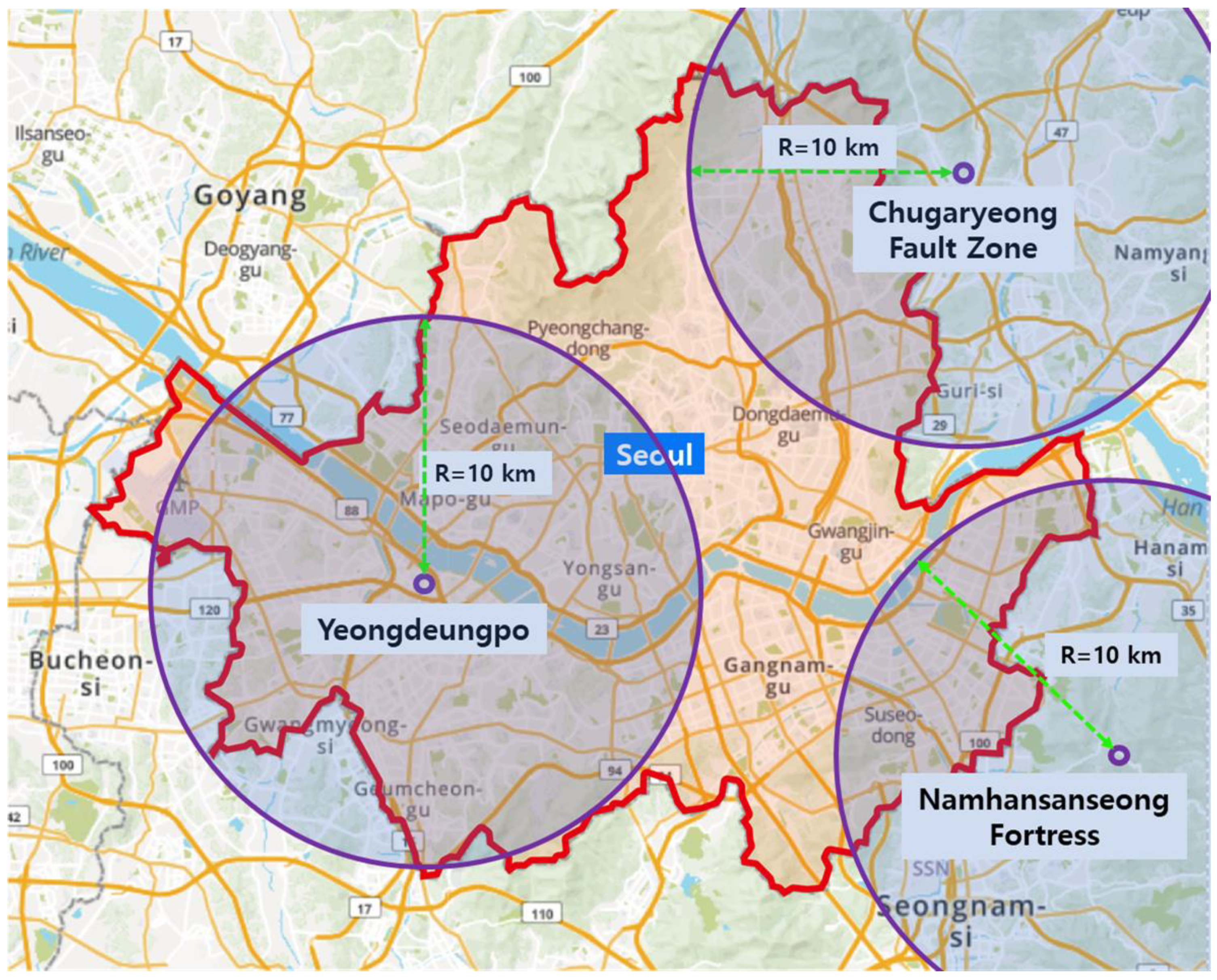 Sustainability | Free Full-Text | Emergency Road Network Determination for  Seoul Metropolitan Area | HTML