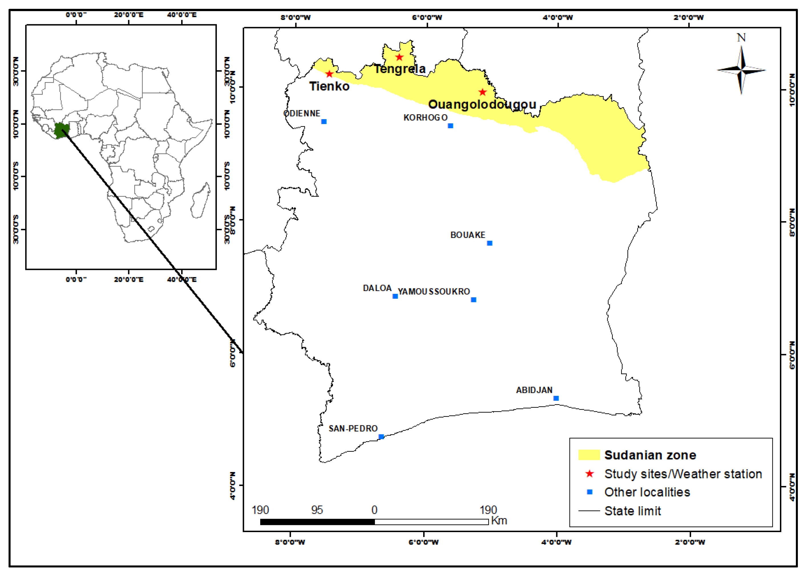 Sustainability | Free Full-Text | Climate Variability in the Sudanian Zone  of C&ocirc;te d&rsquo;Ivoire: Weather Observations, Perceptions, and  Adaptation Strategies of Farmers