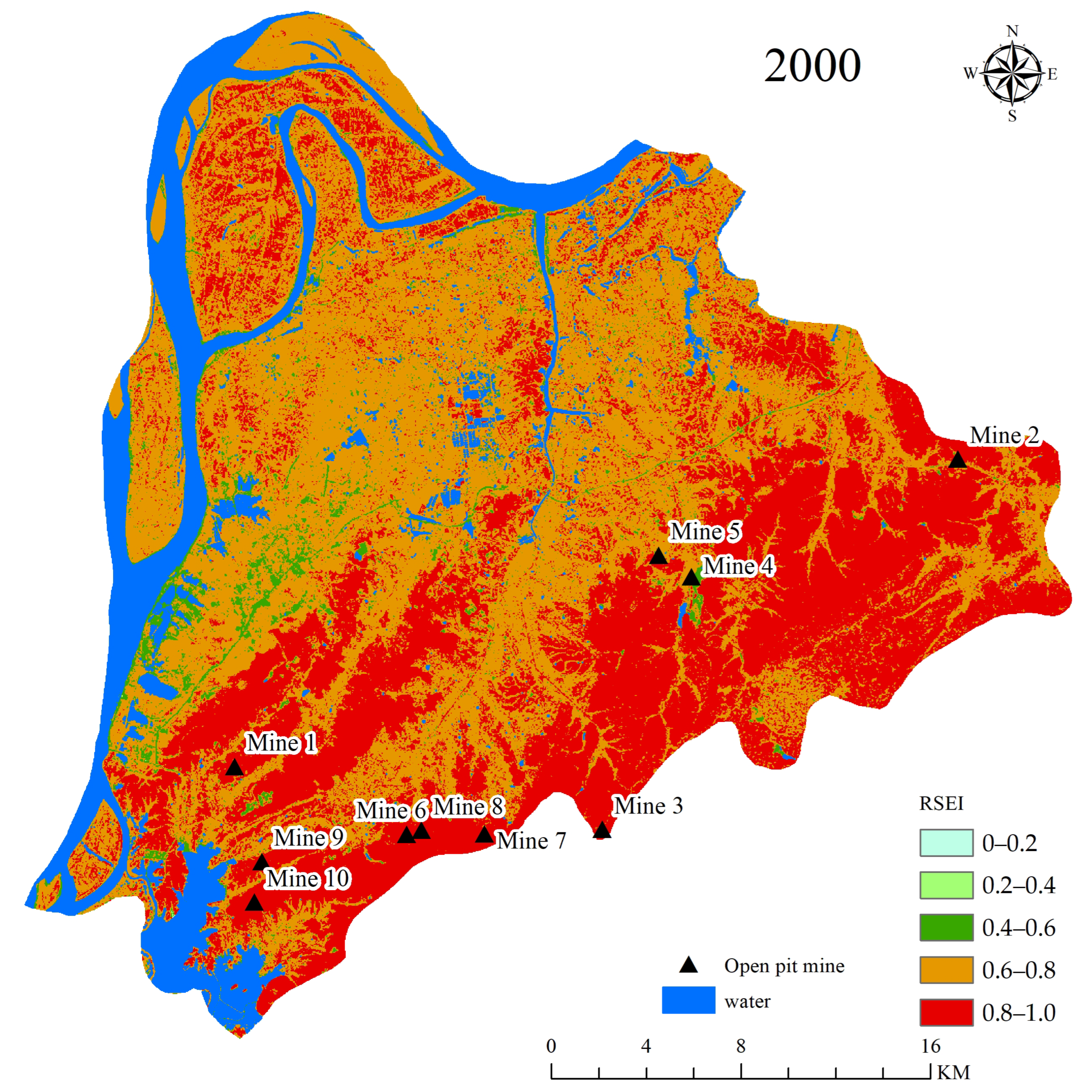 Sustainability | Free Full-Text | Impact of Land Cover Change on a Typical  Mining Region and Its Ecological Environment Quality Evaluation Using  Remote Sensing Based Ecological Index (RSEI)
