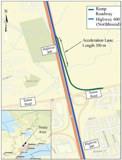 Layout of freeway, detector stations, and incident locations for first