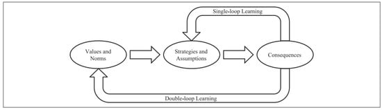 Double-loop reflection. Source: Adapted from Senge (2000, p. 96).