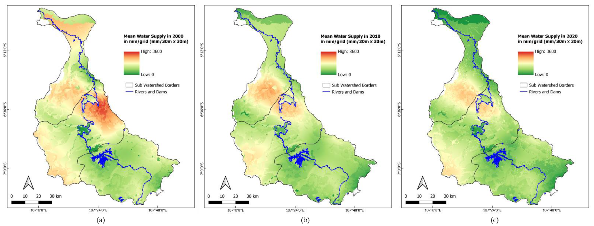 Sustainability | Free Full-Text | Spatial-Temporal Changes In Water ...