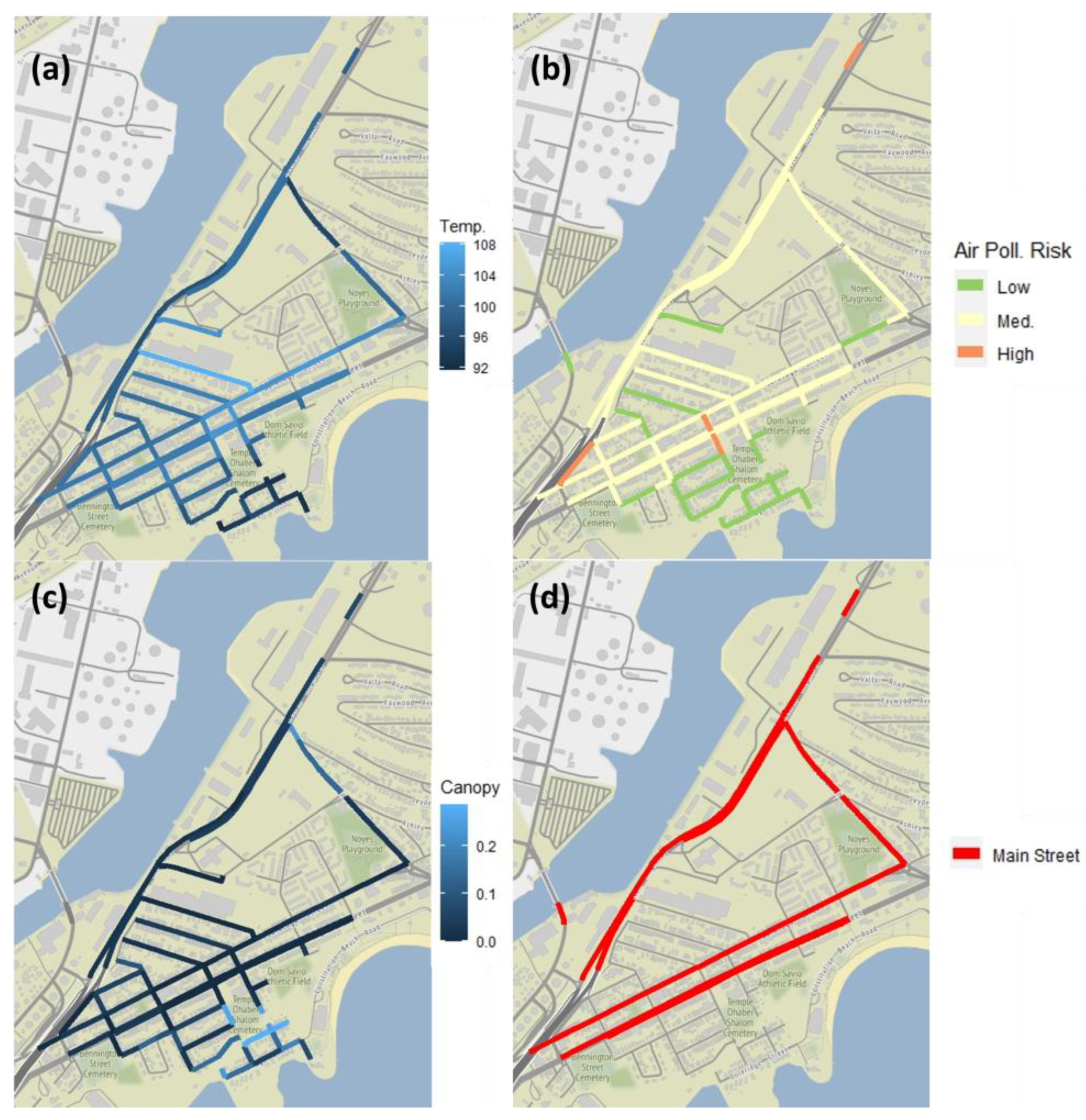 Sustainability | Free Full-Text | In Pursuit of Local Solutions for Climate  Resilience: Sensing Microspatial Inequities in Heat and Air Pollution  within Urban Neighborhoods in Boston, MA