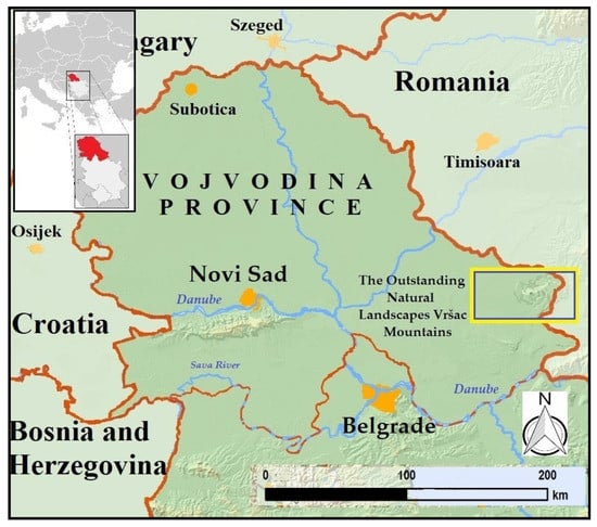 InTER - Map of Vojvodina Region