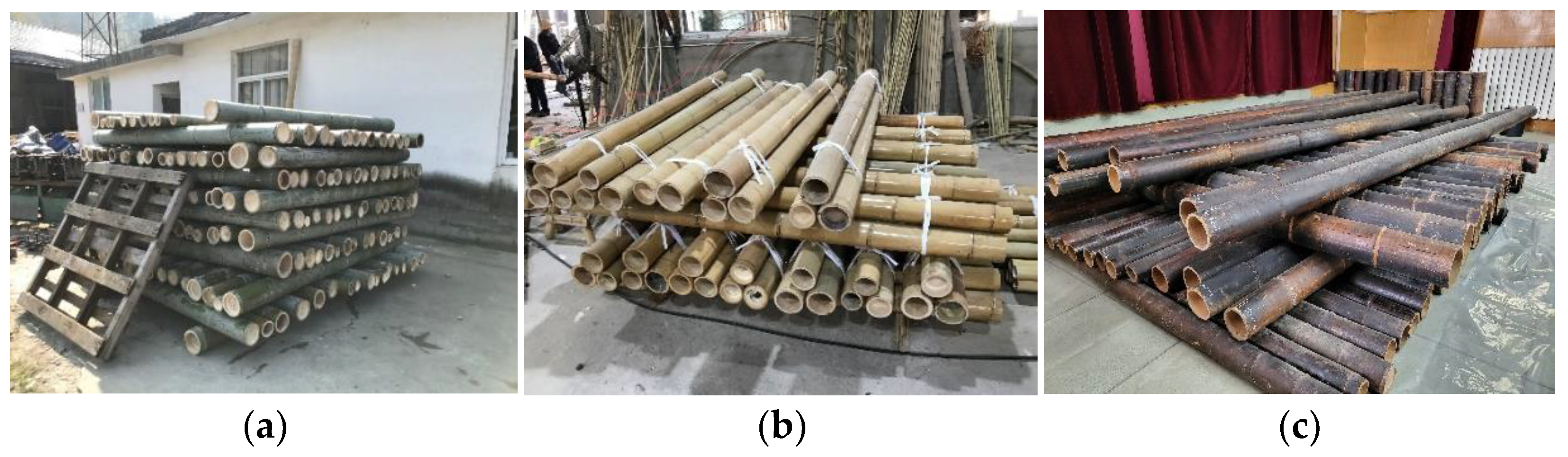 Long Length Moso Bamboo Lumber Structure Beam for Construction