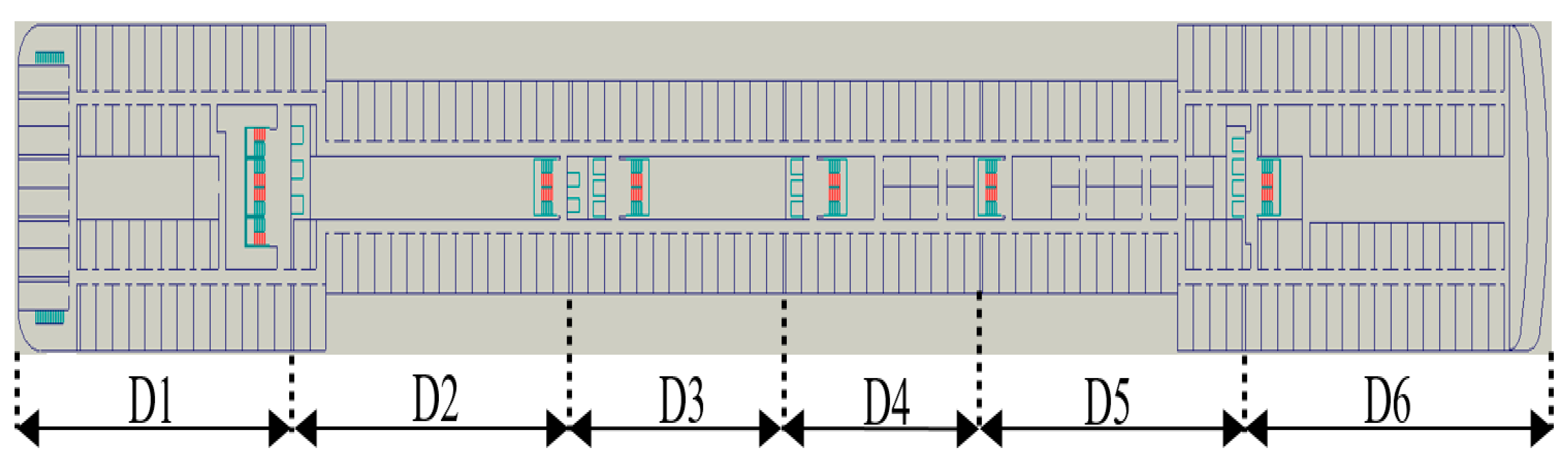 Symmetry Free Full Text Simulation Of Passenger Evacuation Process In Cruise Ships Based On A Multi Grid Model Html