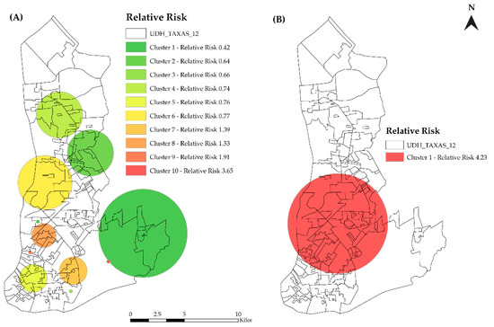 Temporal trends in areas at risk for concomitant tuberculosis in a  hyperendemic municipality in the  region of Brazil, Infectious  Diseases of Poverty