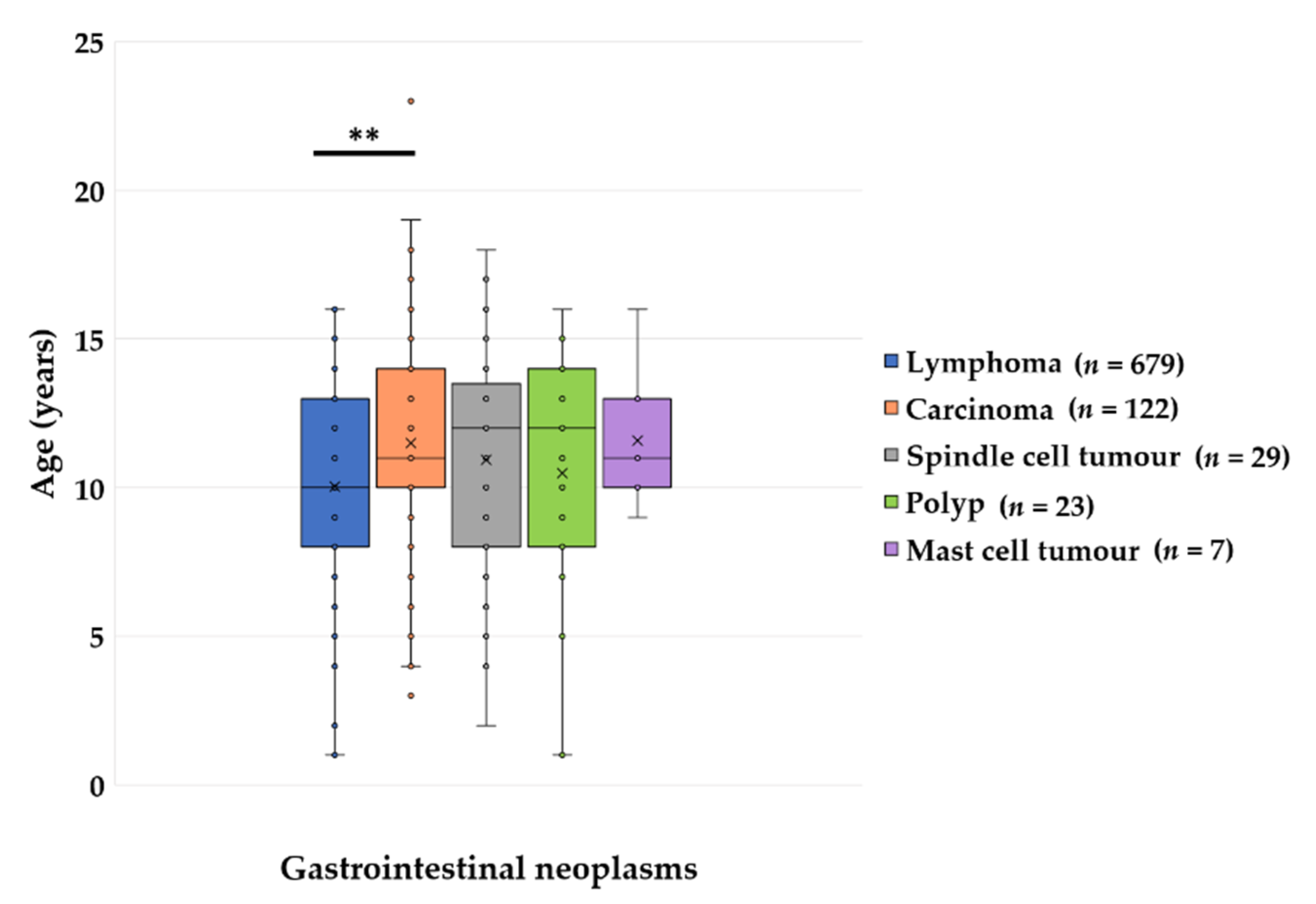 Veterinary Sciences | Free Full-Text | Pathological Findings in  Gastrointestinal Neoplasms and Polyps in 860 Cats and a Pilot Study on  miRNA Analyses