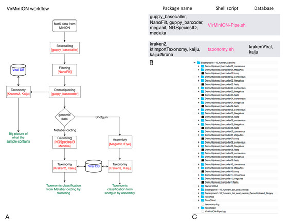 Viruses Free Full Text Pimgavir And Vir Minion Two Viral Metagenomic Pipelines For Complete Baseline Analysis Of 2nd And 3rd Generation Data Html