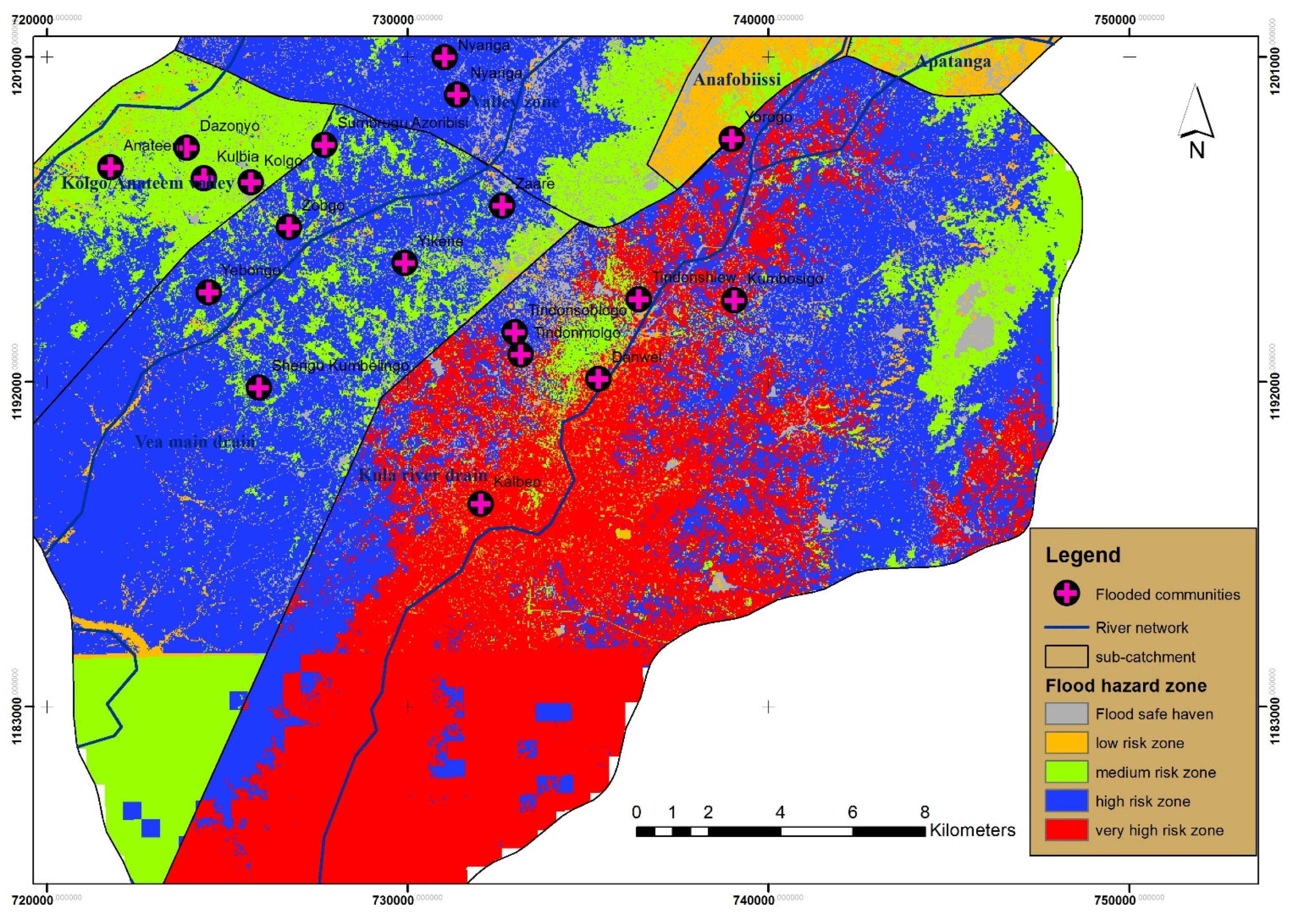 Flood Hazard Determination Map Water | Free Full-Text | Modeling Flood Hazard Zones At The Sub-District  Level With The Rational Model Integrated With Gis And Remote Sensing  Approaches | Html