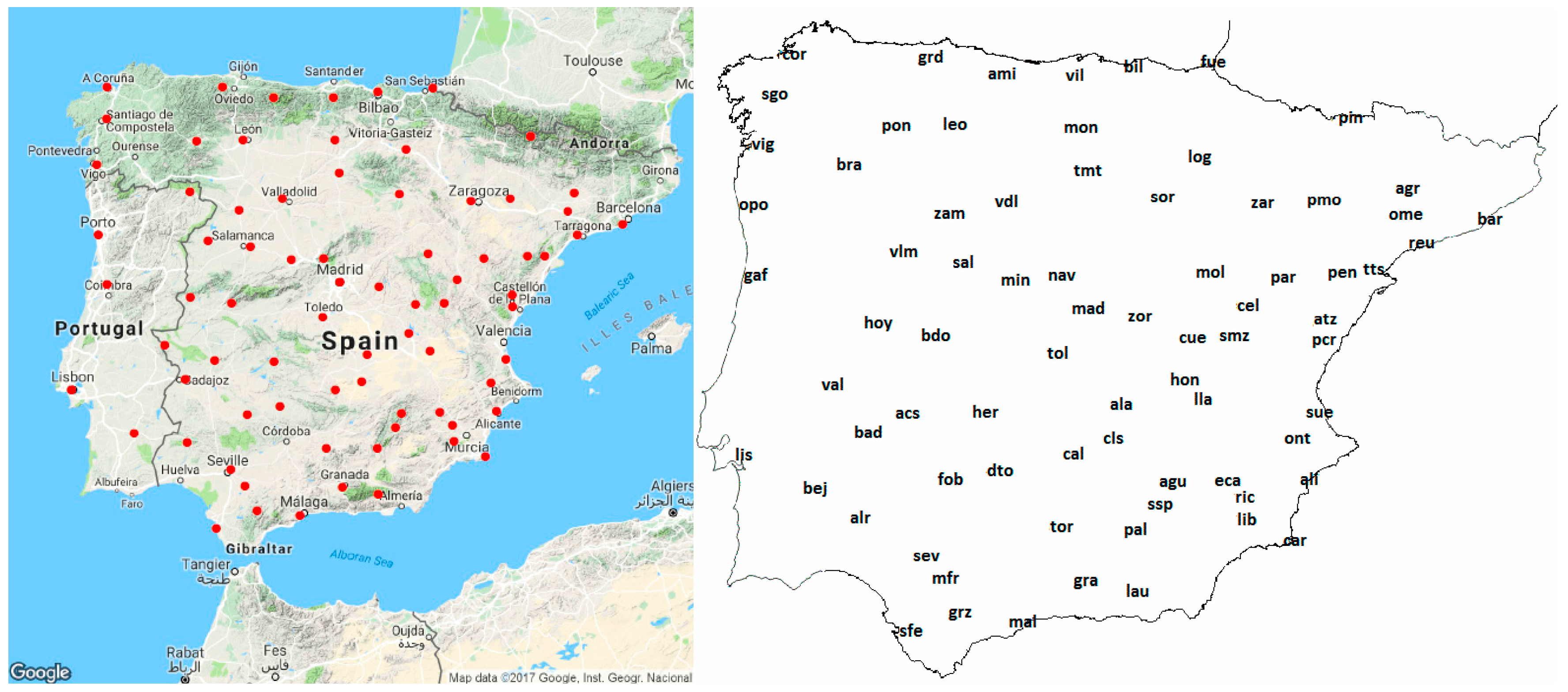 Water | Free Full-Text | Return Level Estimation of Extreme Rainfall over  the Iberian Peninsula: Comparison of Methods