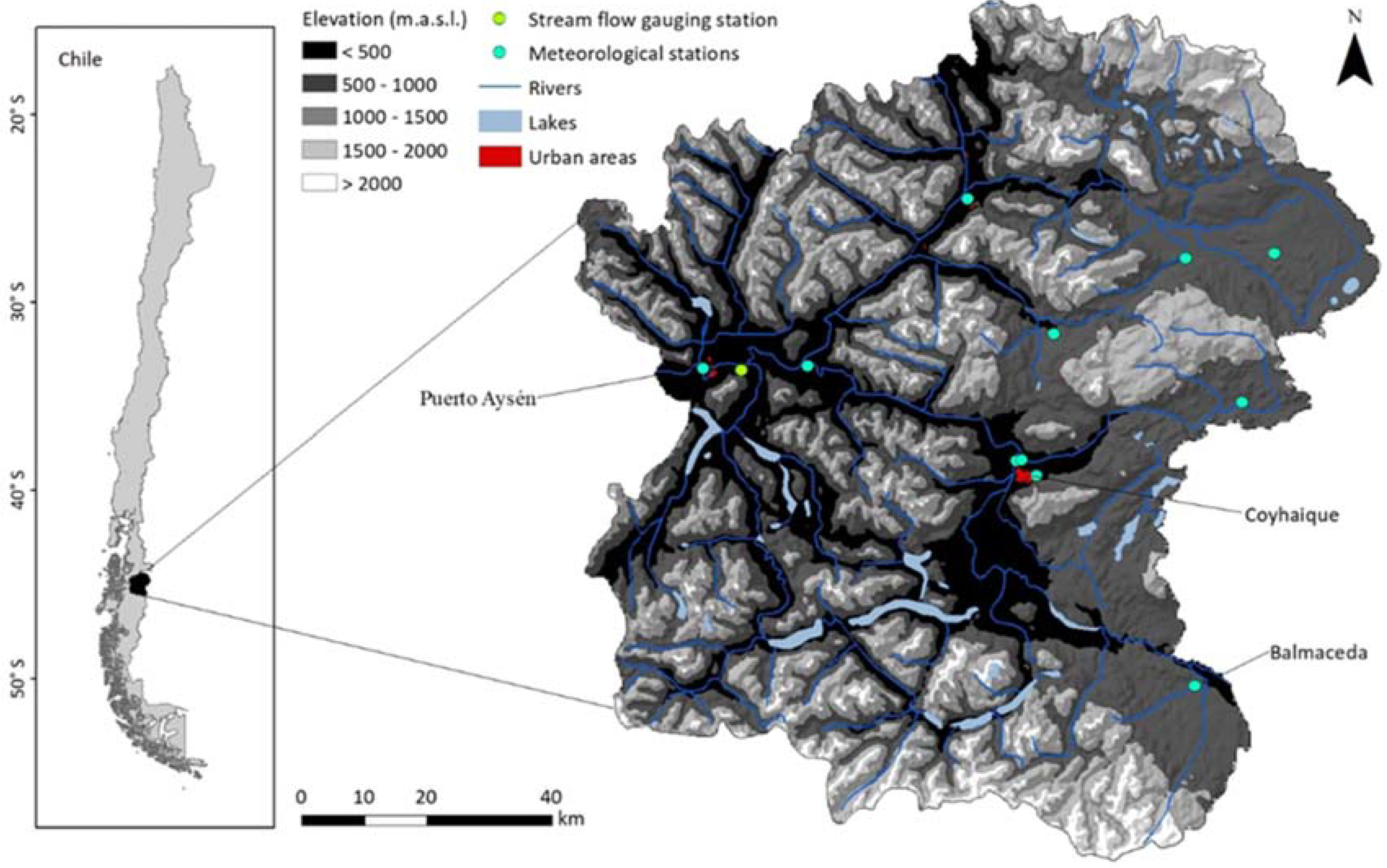 Water Free Full Text Decrease In Snow Cover Over The Aysen River Catchment In Patagonia Chile Html