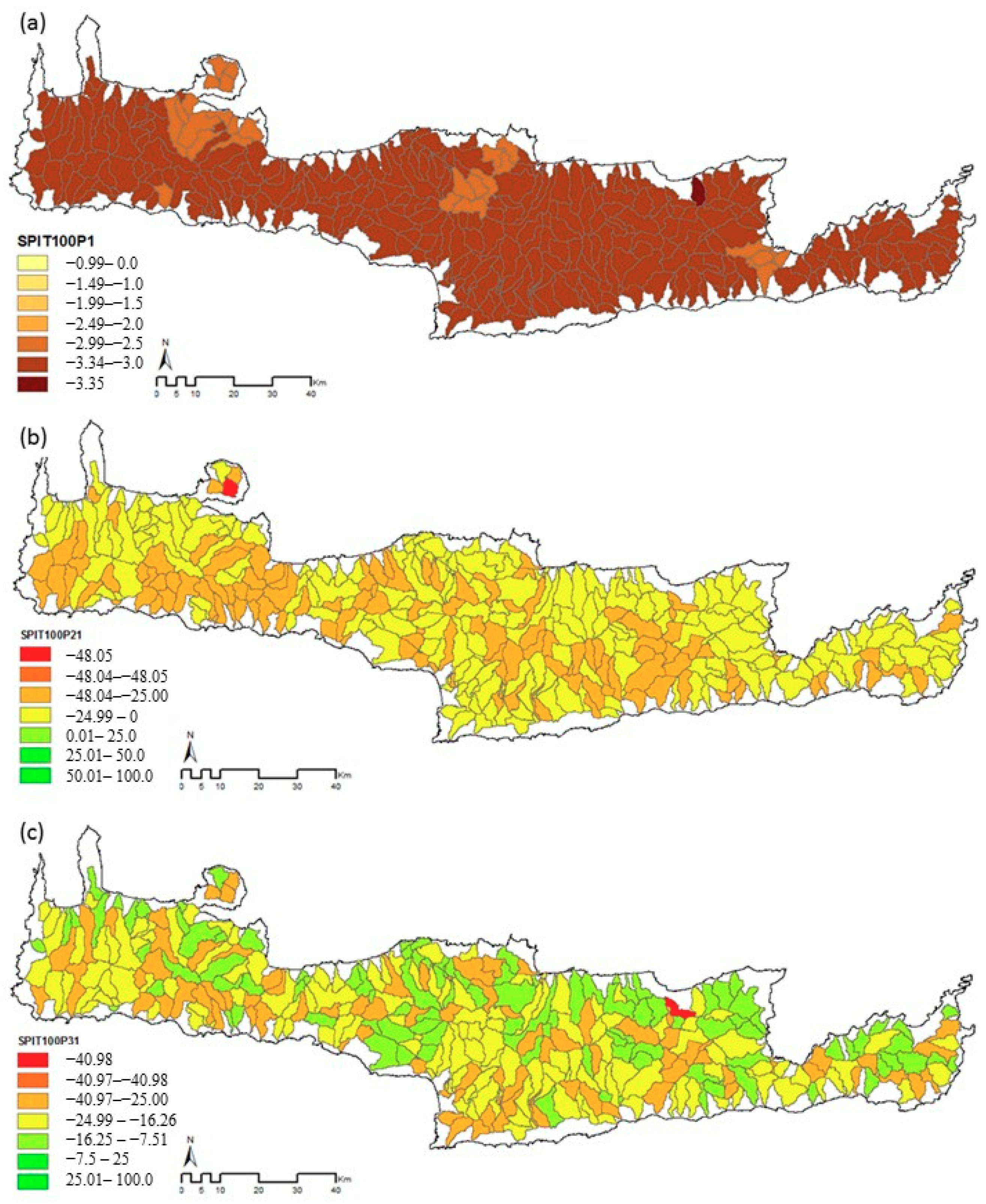 Water | Free Full-Text | Climate Change Impact on the Frequency of  Hydrometeorological Extremes in the Island of Crete | HTML