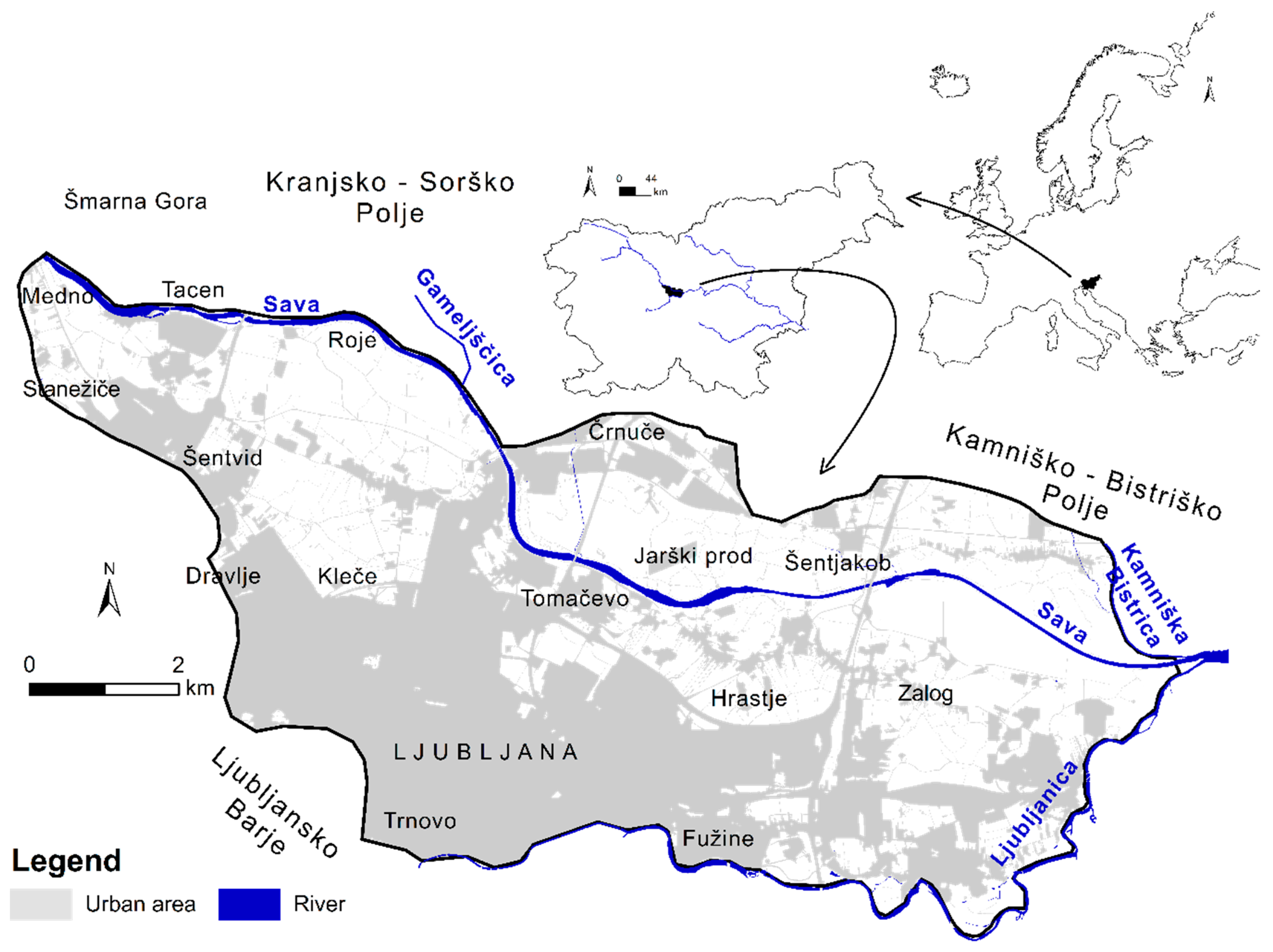 Water | Free Full-Text | An Integrated Approach for Studying the Hydrology  of the Ljubljansko Polje Aquifer in Slovenia and Its Simulation