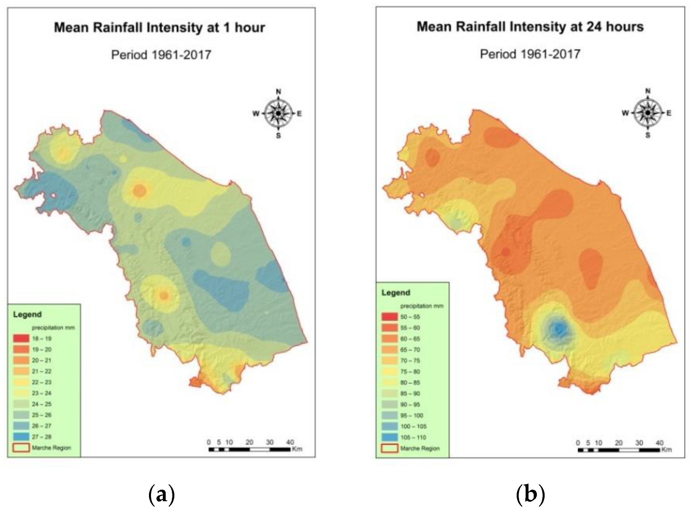 Water Free Full Text Analysis Of Rainfall Trends And Extreme Precipitation In The Middle Adriatic Side Marche Region Central Italy Html