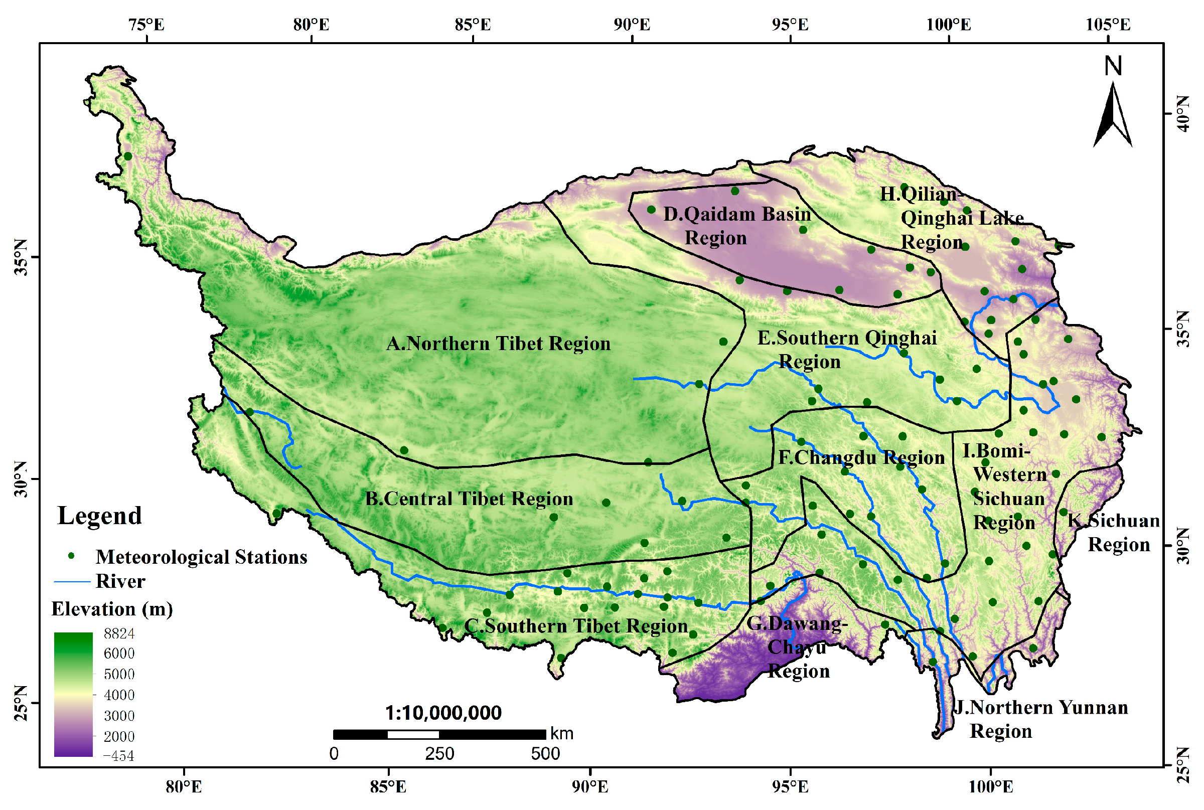 tibetan peninsula map