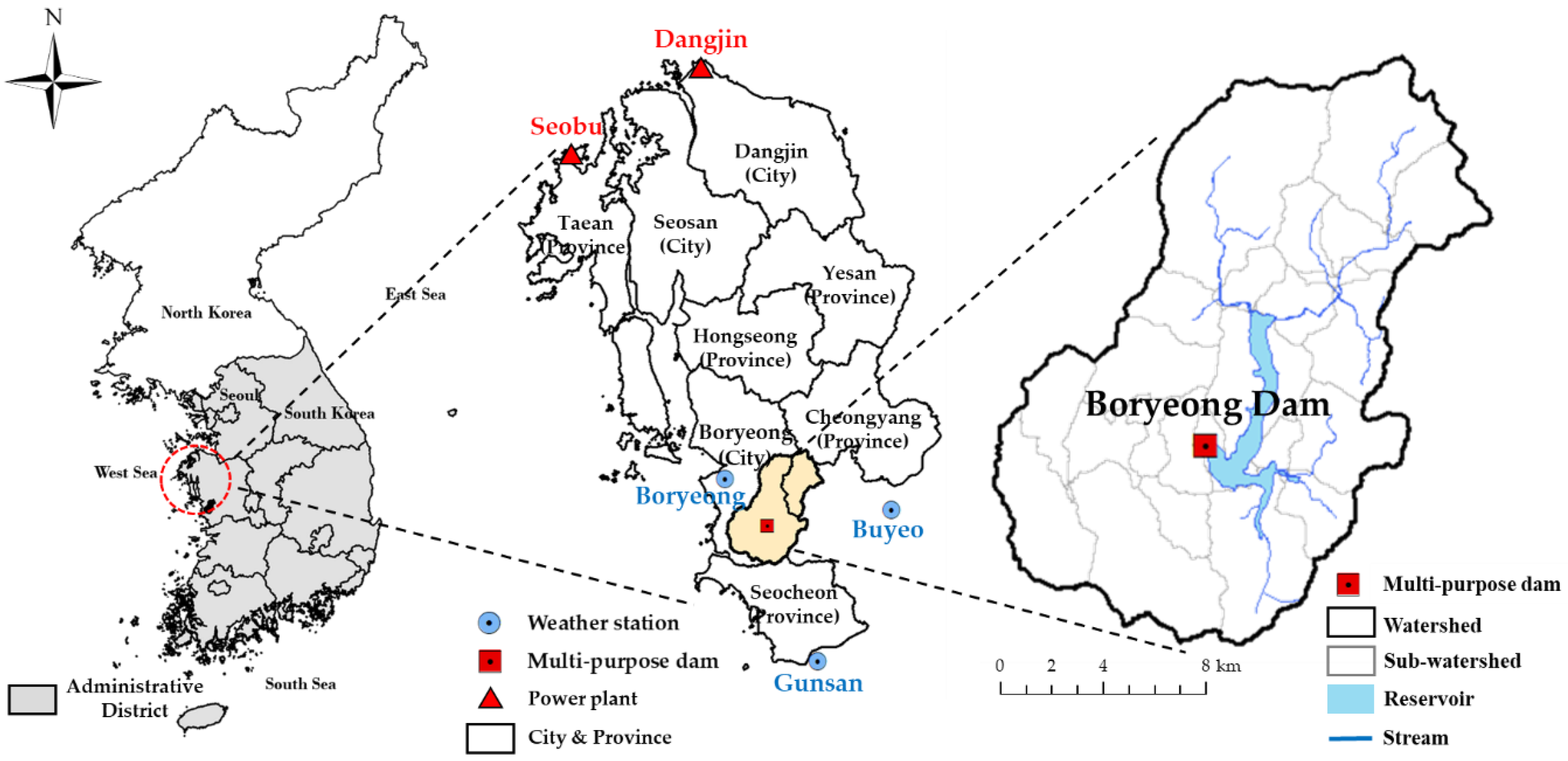 Water Free Full Text Assessment Of Water Supply Stability For Drought Vulnerable Boryeong Multipurpose Dam In South Korea Using Future Dry Climate Change Scenarios Html