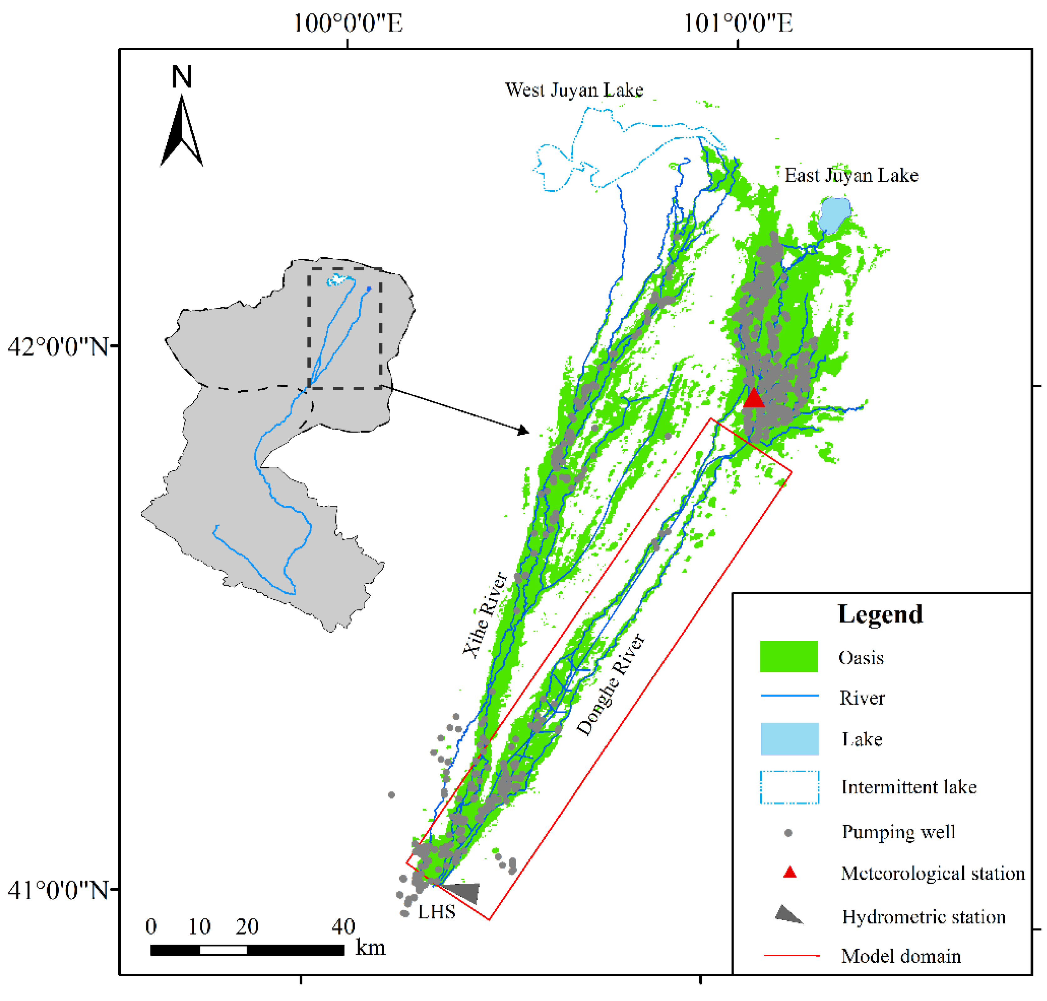 Hydrometric stations in arid zones