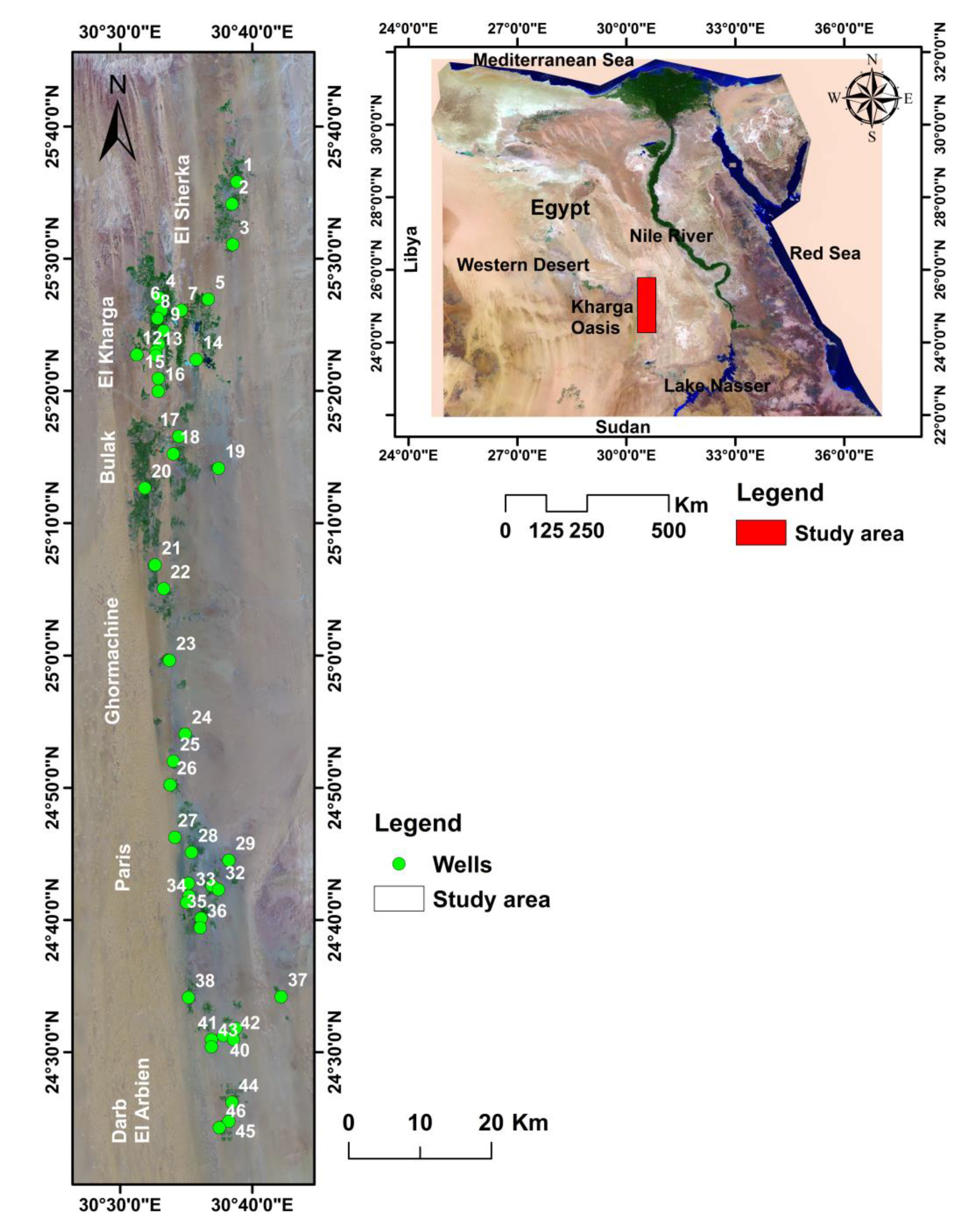 Water | Free Full-Text | Estimation and Mapping of the Transmissivity of  the Nubian Sandstone Aquifer in the Kharga Oasis, Egypt