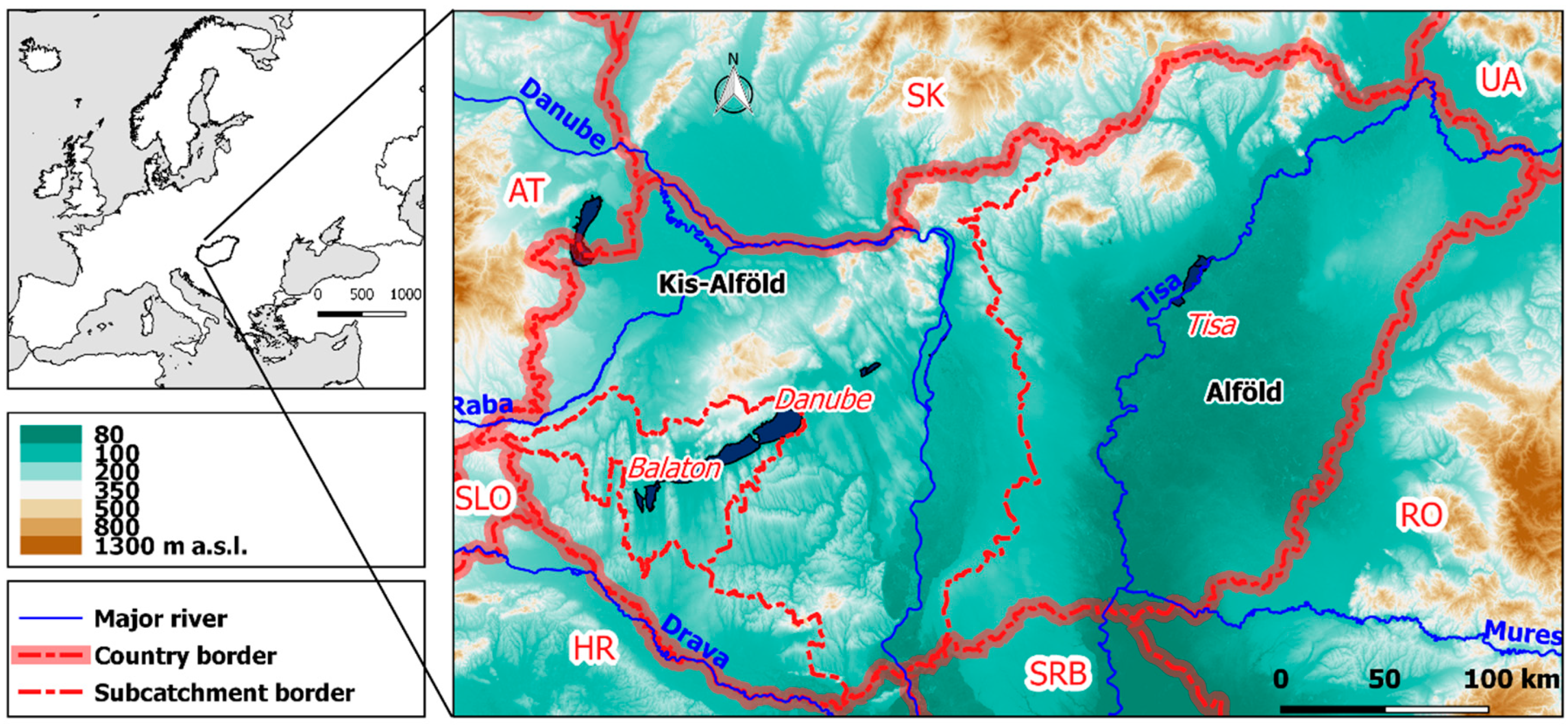 Water | Free Full-Text | Modification of the MONERIS Nutrient Emission  Model for a Lowland Country (Hungary) to Support River Basin Management  Planning in the Danube River Basin