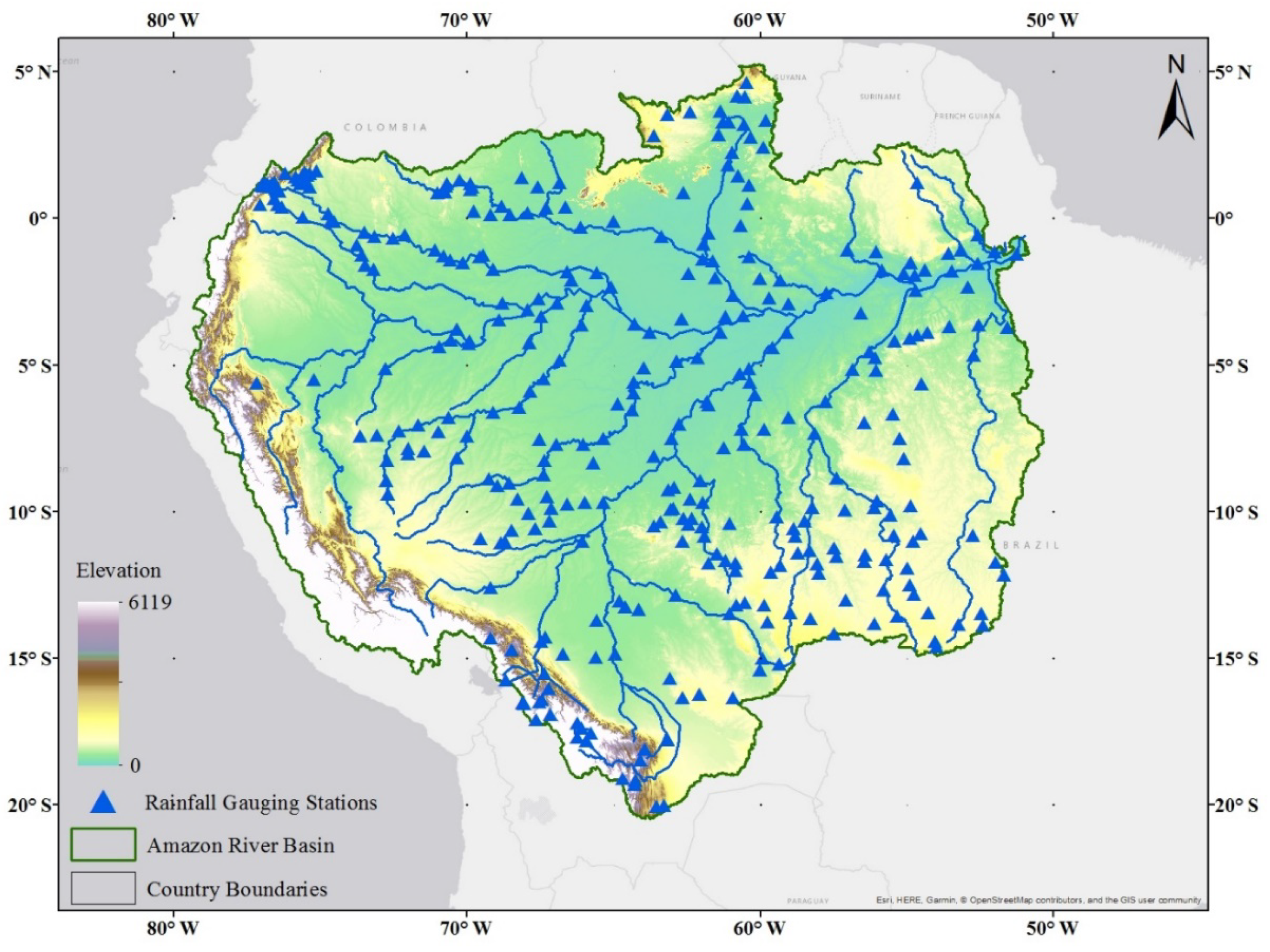 Water Free Full Text Variability Of Trends In Precipitation Across The Amazon River Basin Determined From The Chirps Precipitation Product And From Station Records