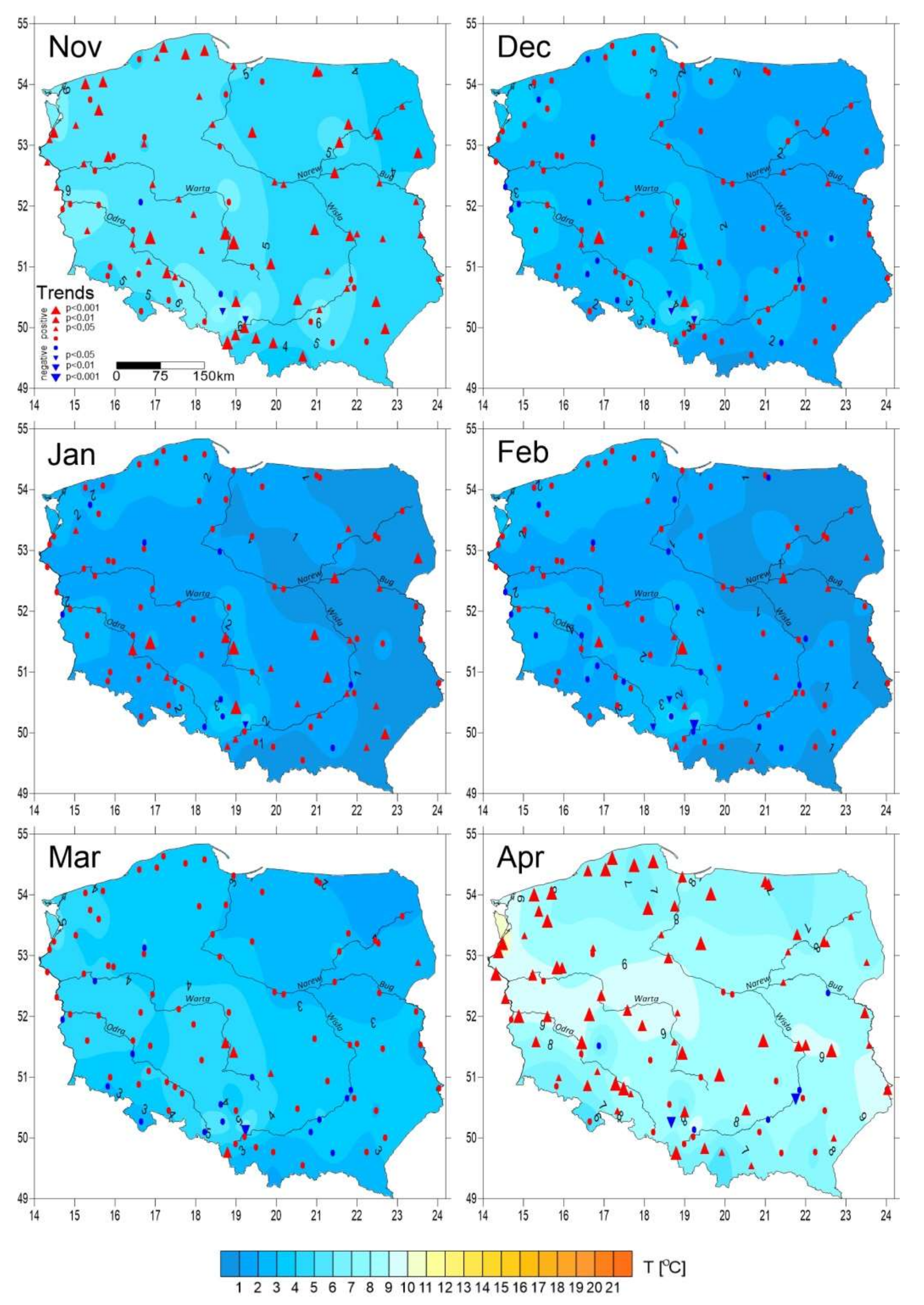 Water | Free Full-Text | Detecting Patterns of Changes in River Water  Temperature in Poland | HTML