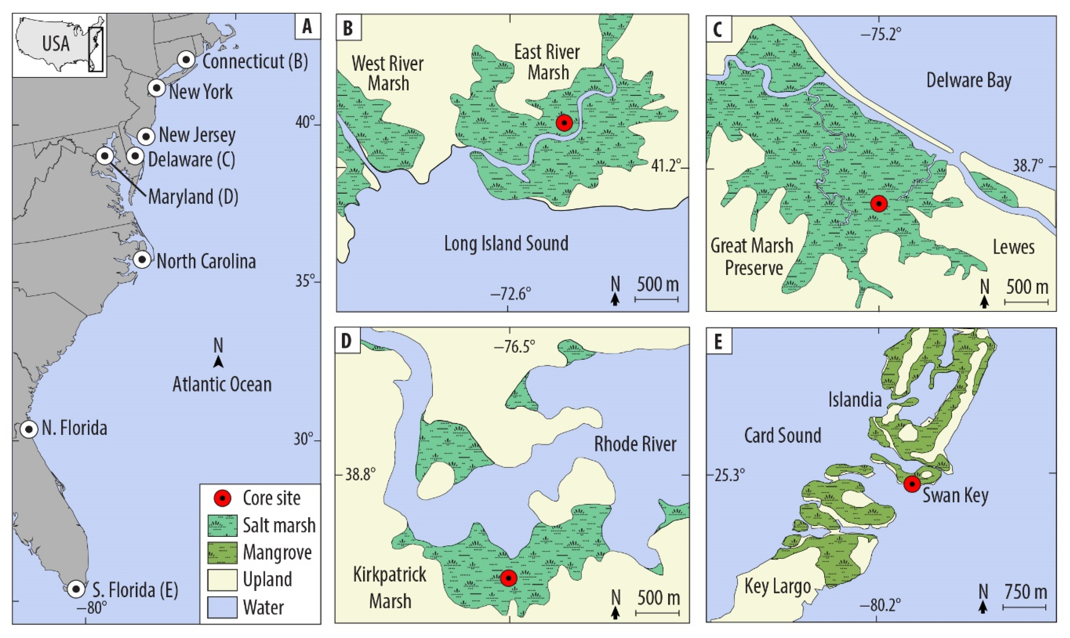 Water Free Full Text Pollen Geochronology From The Atlantic Coast Of The United States During The Last 500 Years Html