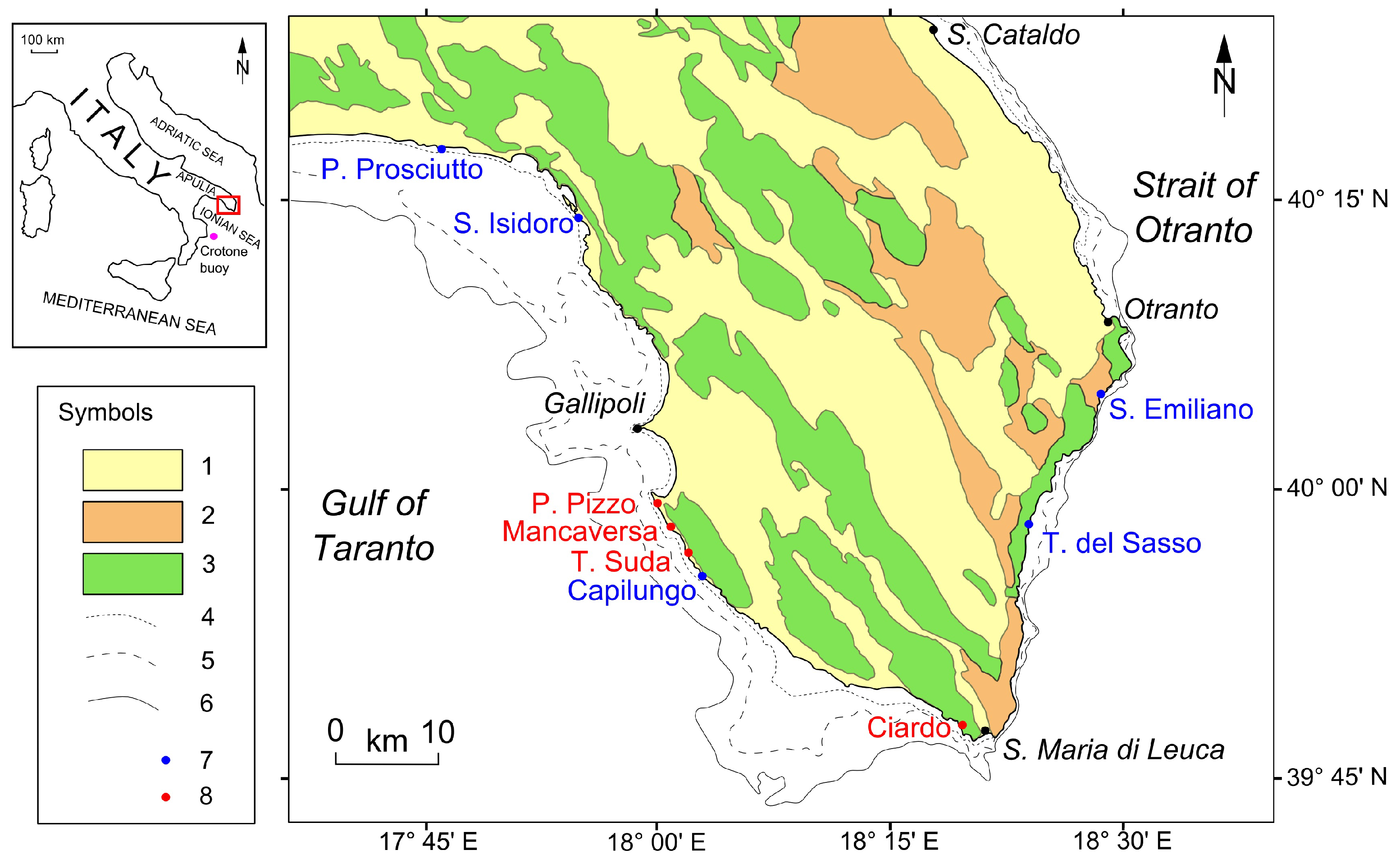 Water | Free Full-Text | Coastal Boulder Dynamics Inferred from  Multi-Temporal Satellite Imagery, Geological and Meteorological  Investigations in Southern Apulia, Italy