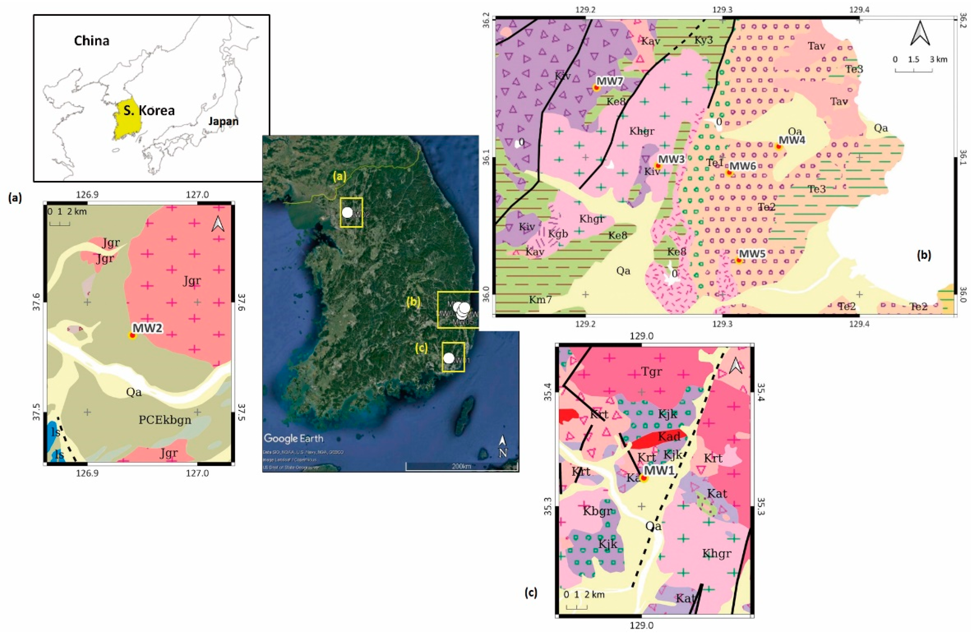 Water | Free Full-Text | Pilot-Scale Groundwater Monitoring Network for  Earthquake Surveillance and Forecasting Research in Korea