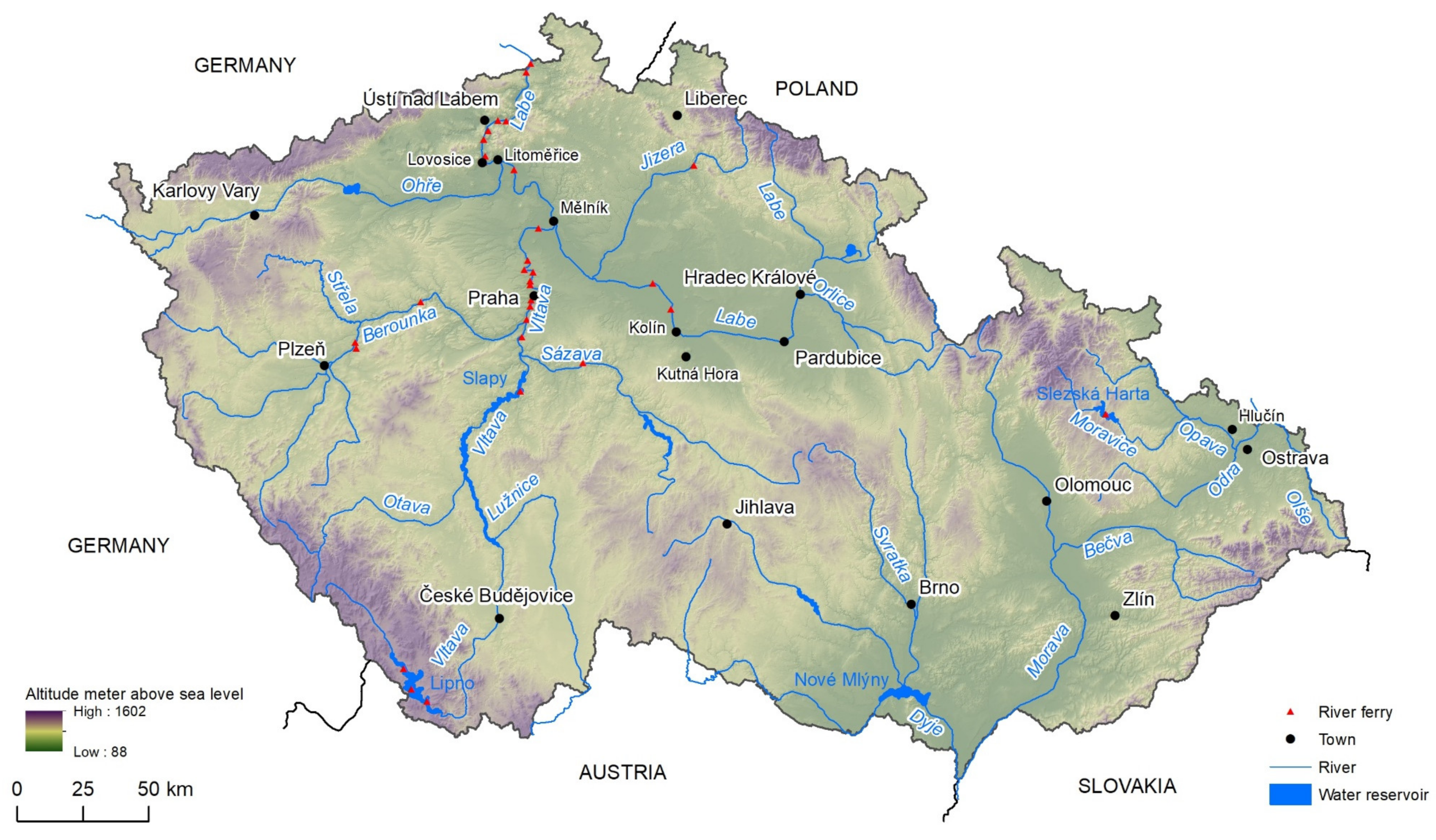oder river map
