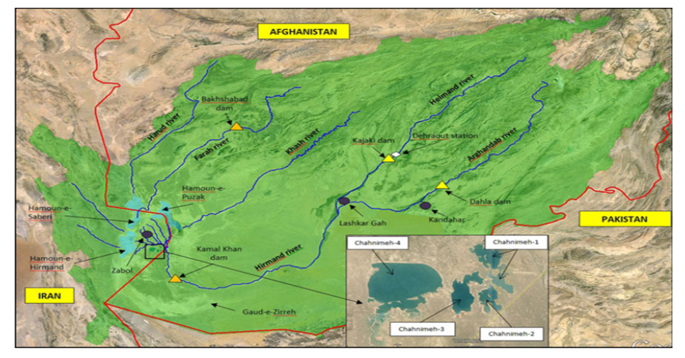 helmand river map