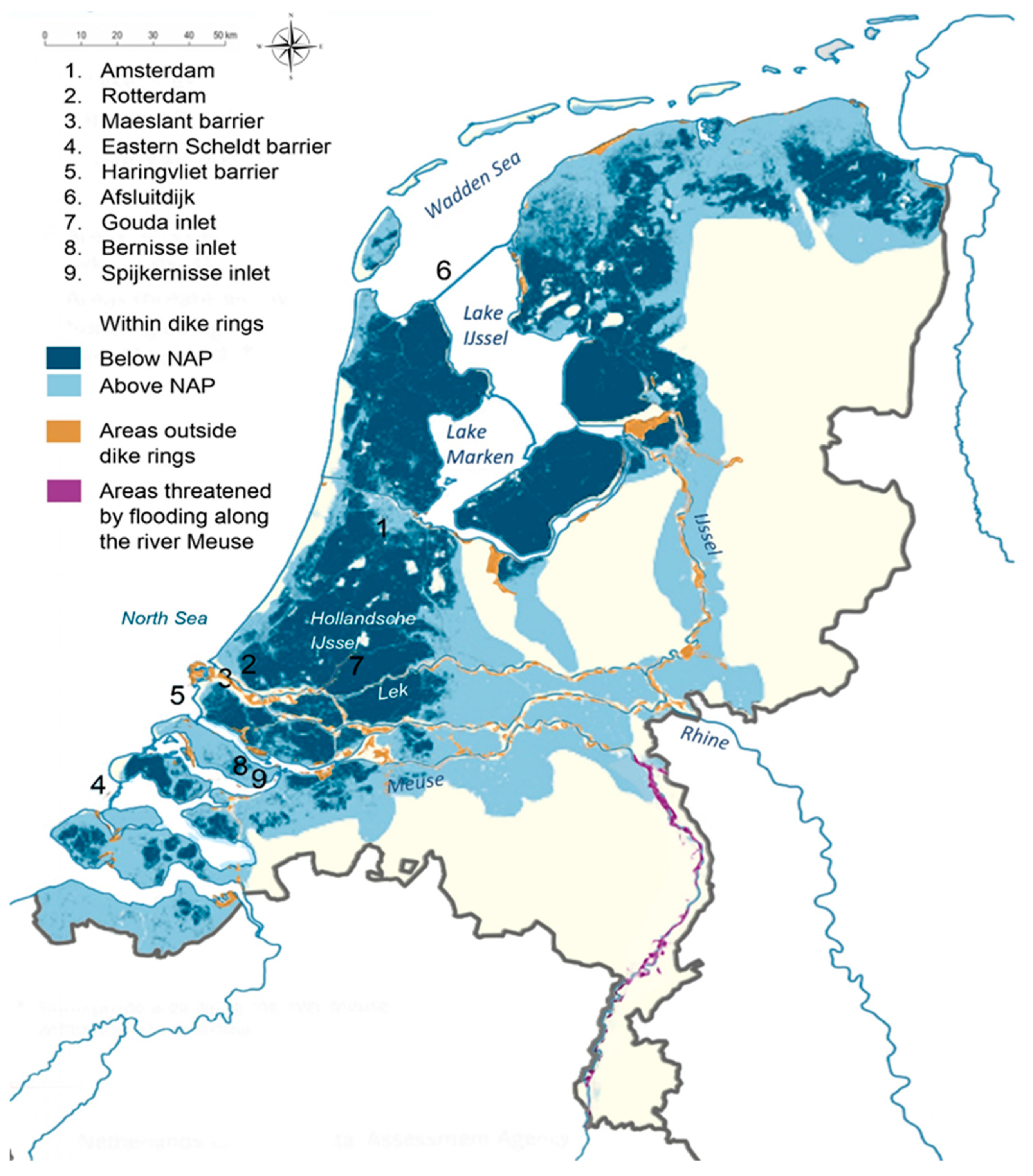 Water | Free Full-Text | Uncertain Accelerated Sea-Level Rise, Potential  Consequences, and Adaptive Strategies in The Netherlands