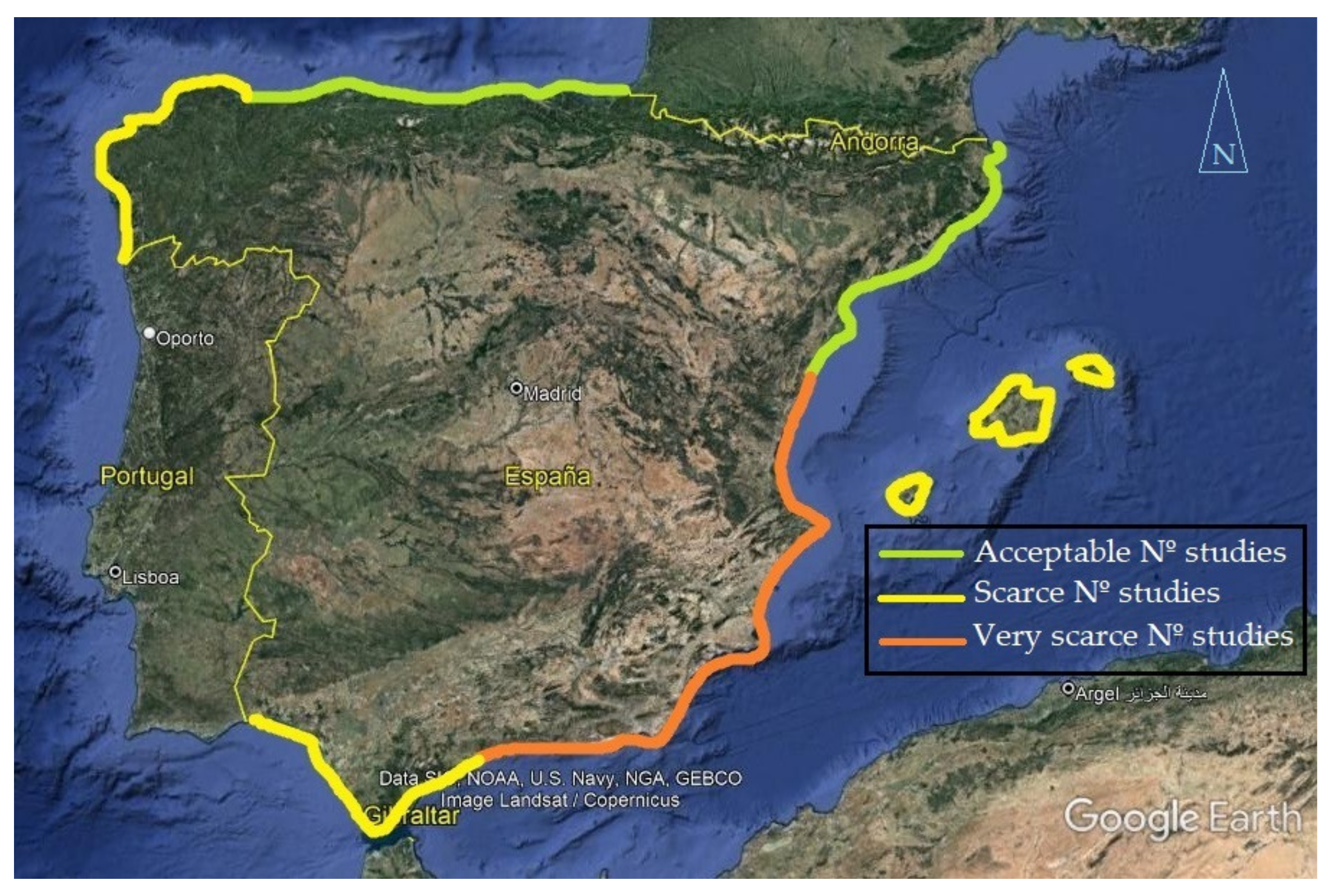 Nearshore hot spots off the coast of NW Spain (Iglesias et al