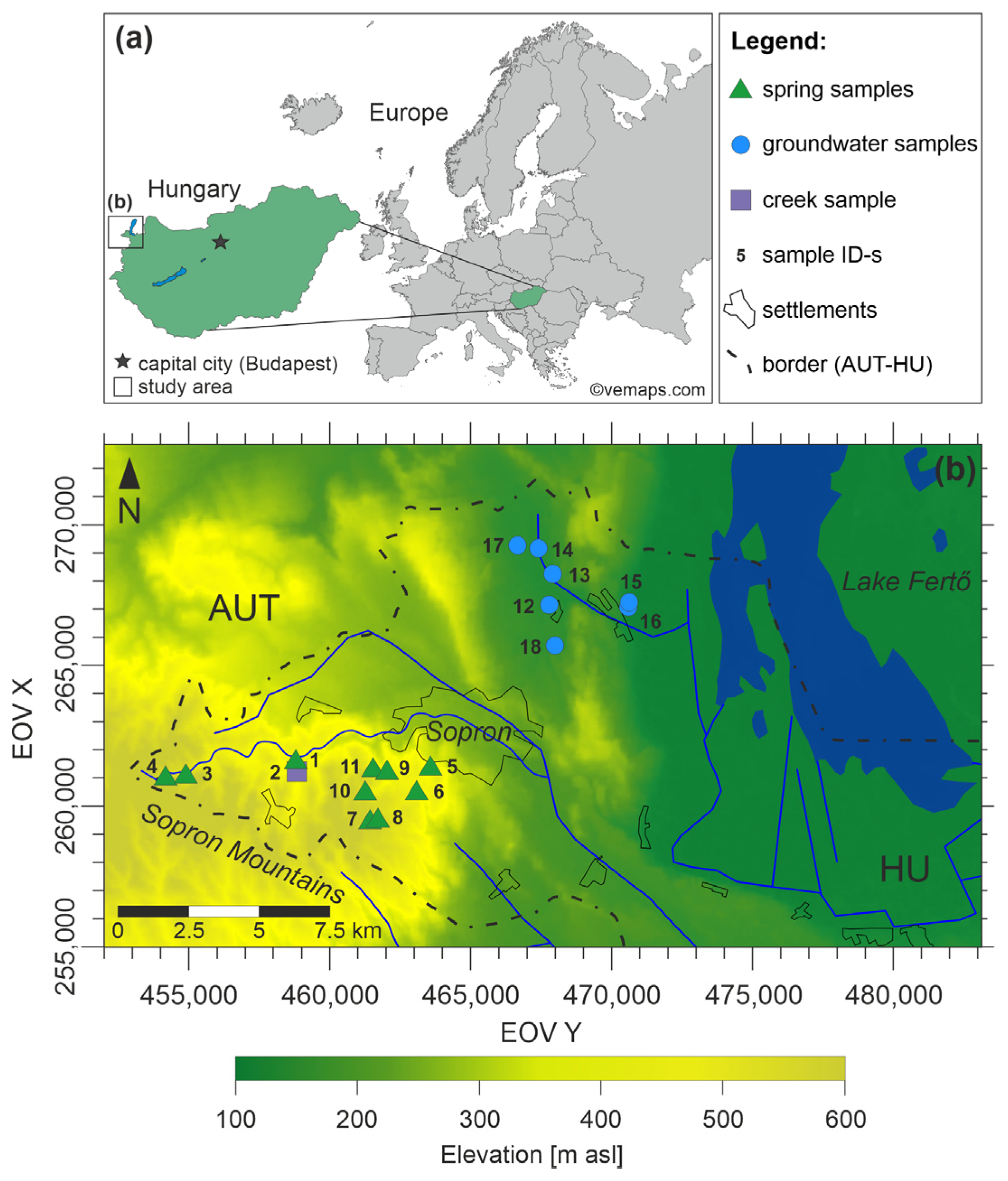 Water | Free Full-Text | Natural Radioactivity in Drinking Water in the  Surroundings of a Metamorphic Outcrop in Hungary: The Hydrogeological  Answer to Practical Problems