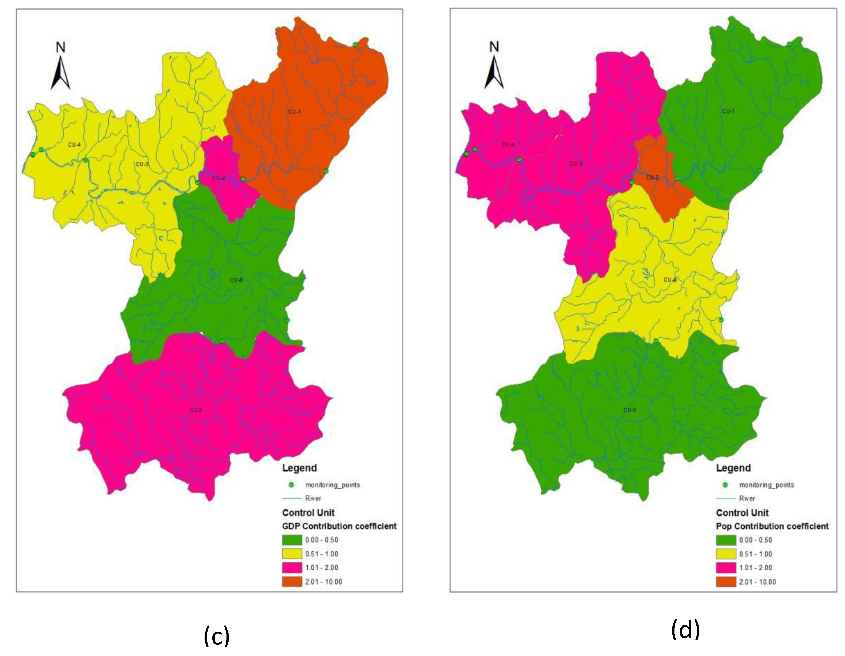 Water | Free Full-Text | Research on Discharge Permit Allocation in Lushui  River Based on Environmental GINI Coefficient
